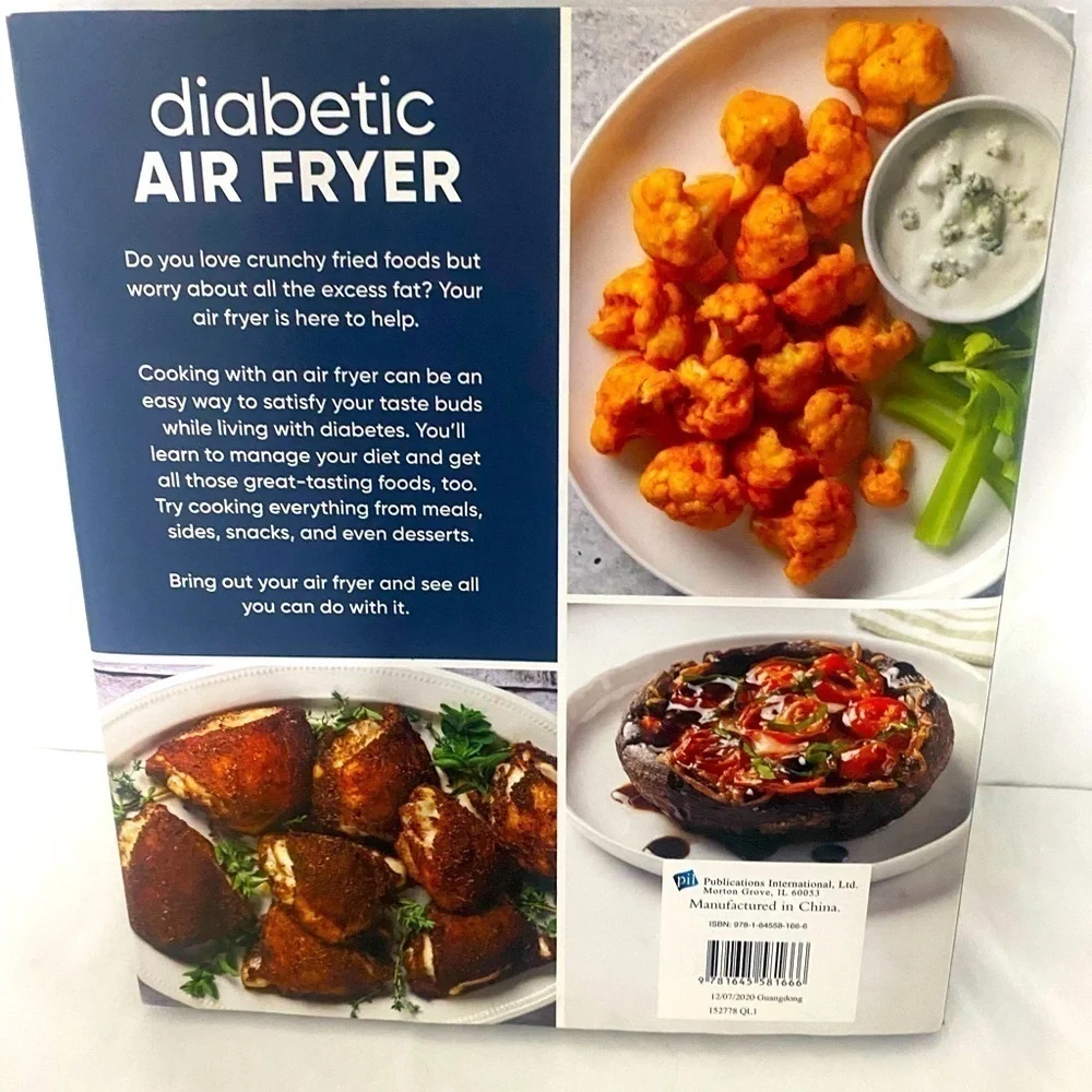 Diabetic Air Fryer: Delicious and Healthy Recipes Made in Your Air Fryer NWOT